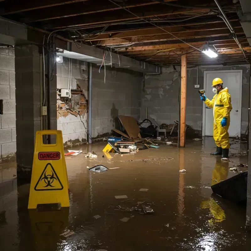 Flooded Basement Electrical Hazard in Seneca, SC Property